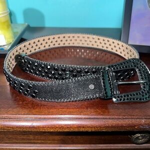 Black Ehine Stone Belt 40 inch